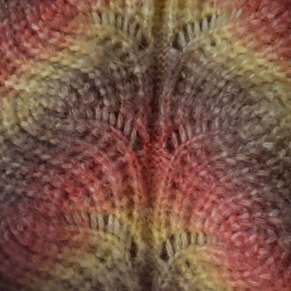 Women's Multicolor V-Neck Sweater - Picture 3 of 6
